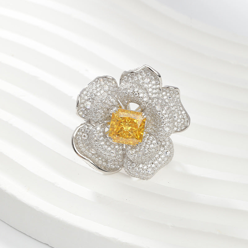 Florence™ Radiant-Cut Yellow Diamond Ring