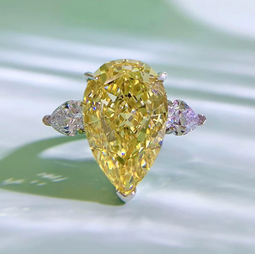 Princess Teardrop Solitaire Ring