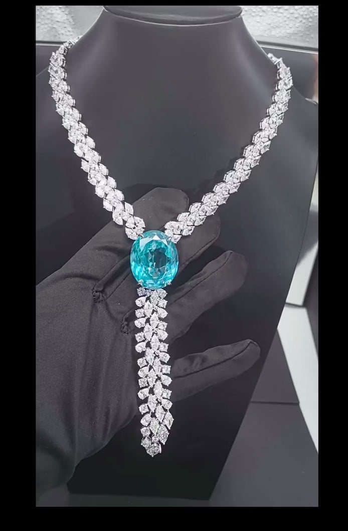Aurelia Royale™ S925 Paraiba Tassel Necklace
